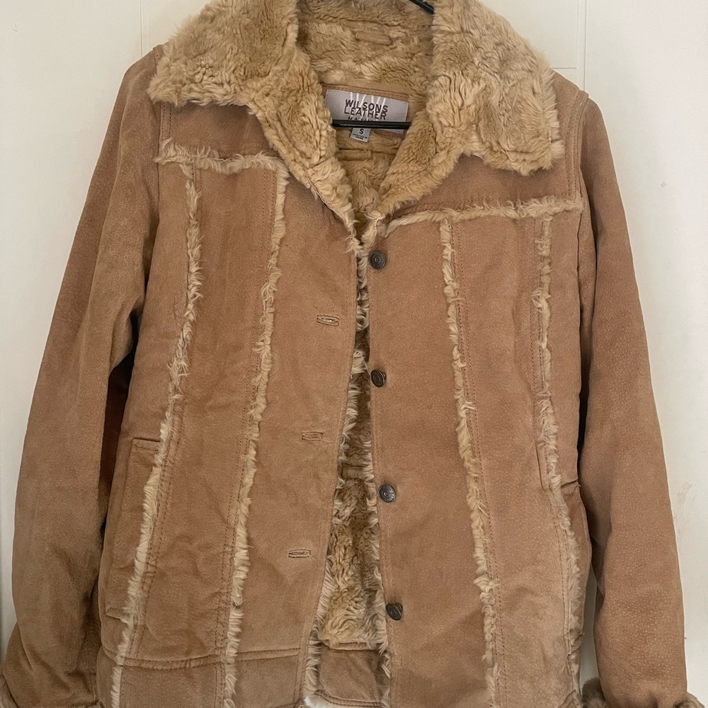 Tan Shearling Jacket - image 1